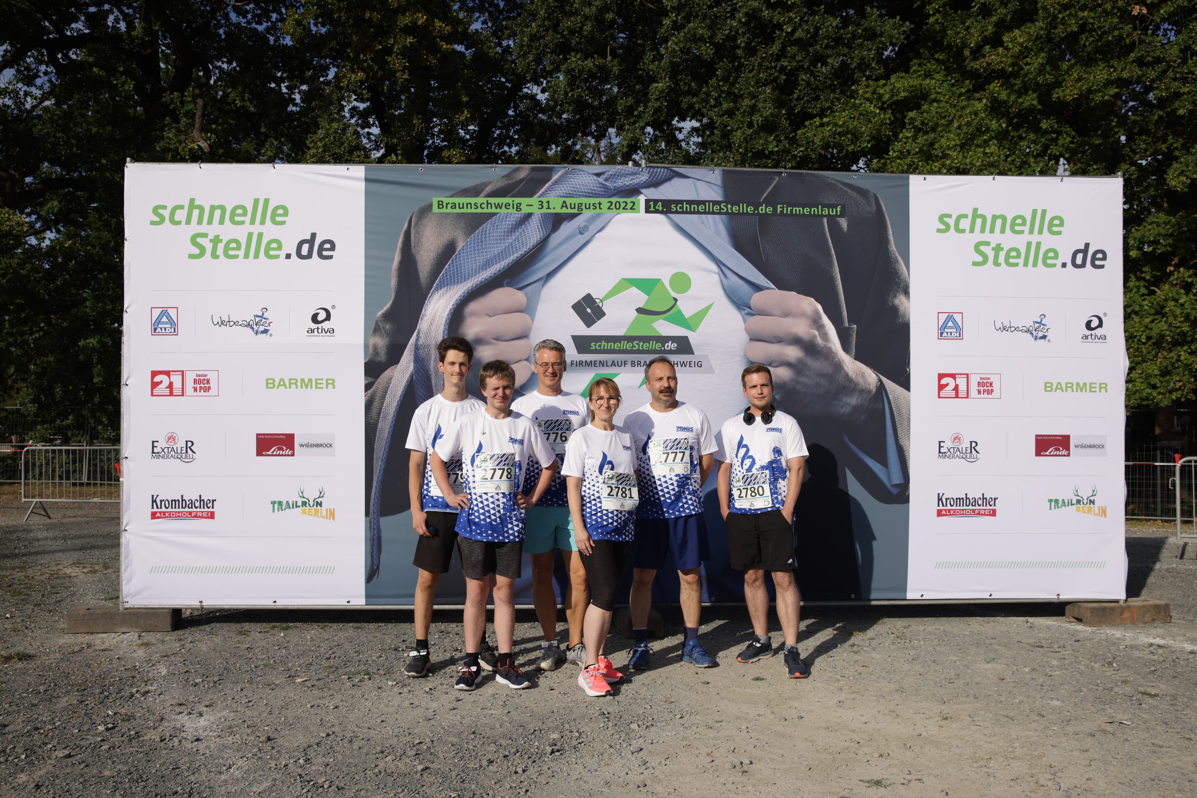 Team Pawilio beim Firmenlauf Braunschweig 2022