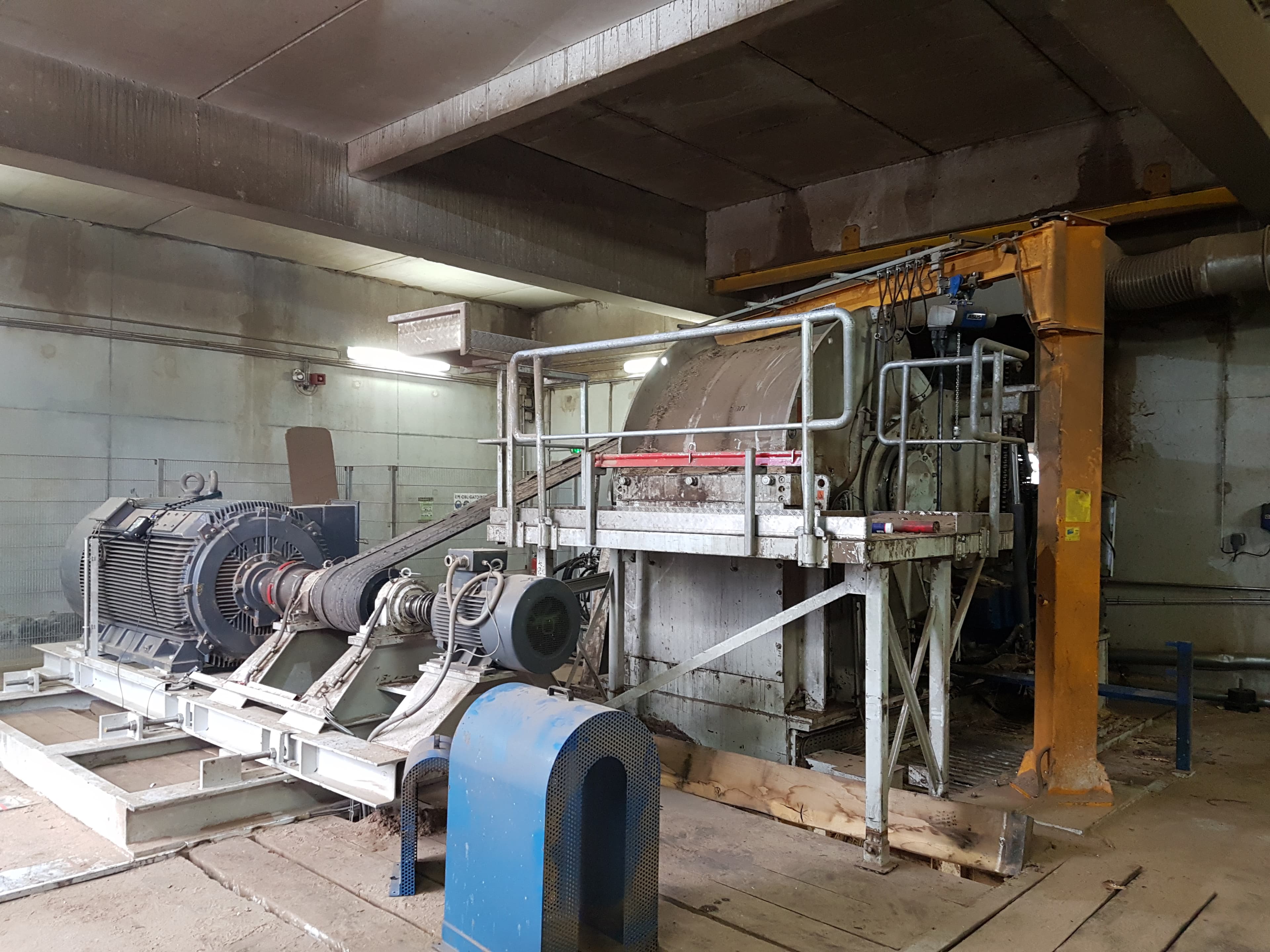 Hackschnitzelbrecherantrieb – Biomasseanlage Frankreich